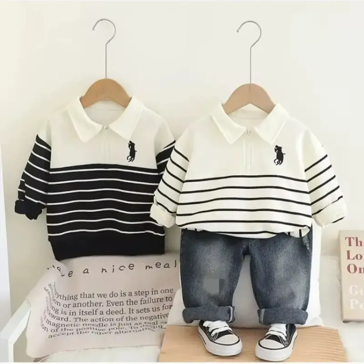 ست پولوشرت و شلوار جین بچگانه برند 415polo مناسب 1.5 تا 6 سال