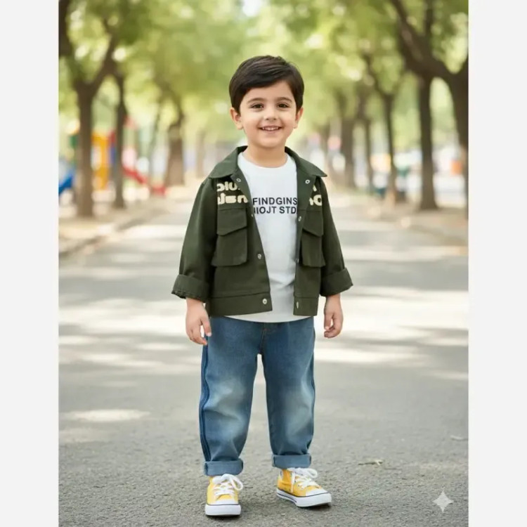ست سه تکه کت و شلوار و بلوز پسرانه وارداتی مناسب 1 تا 5 سال
